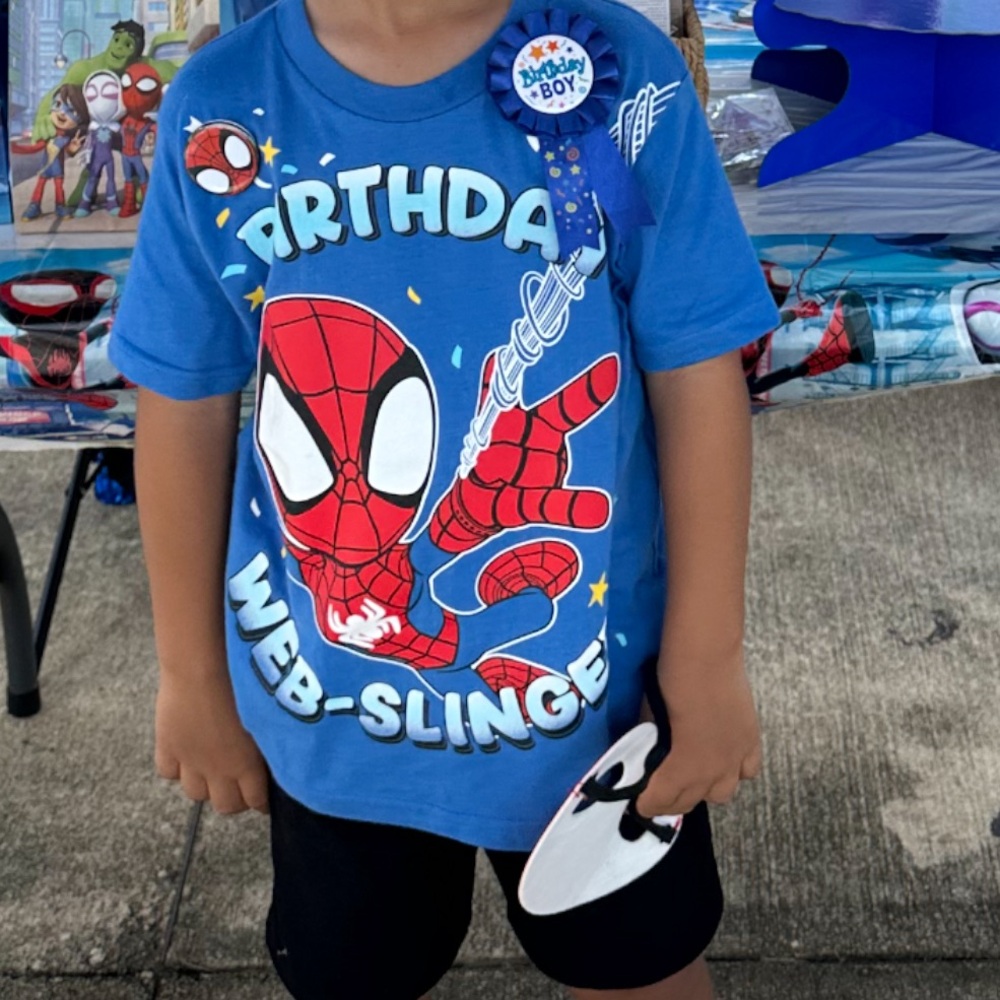 🕸️ Birthday Boy Shirt - Spider and his Amazing Friends